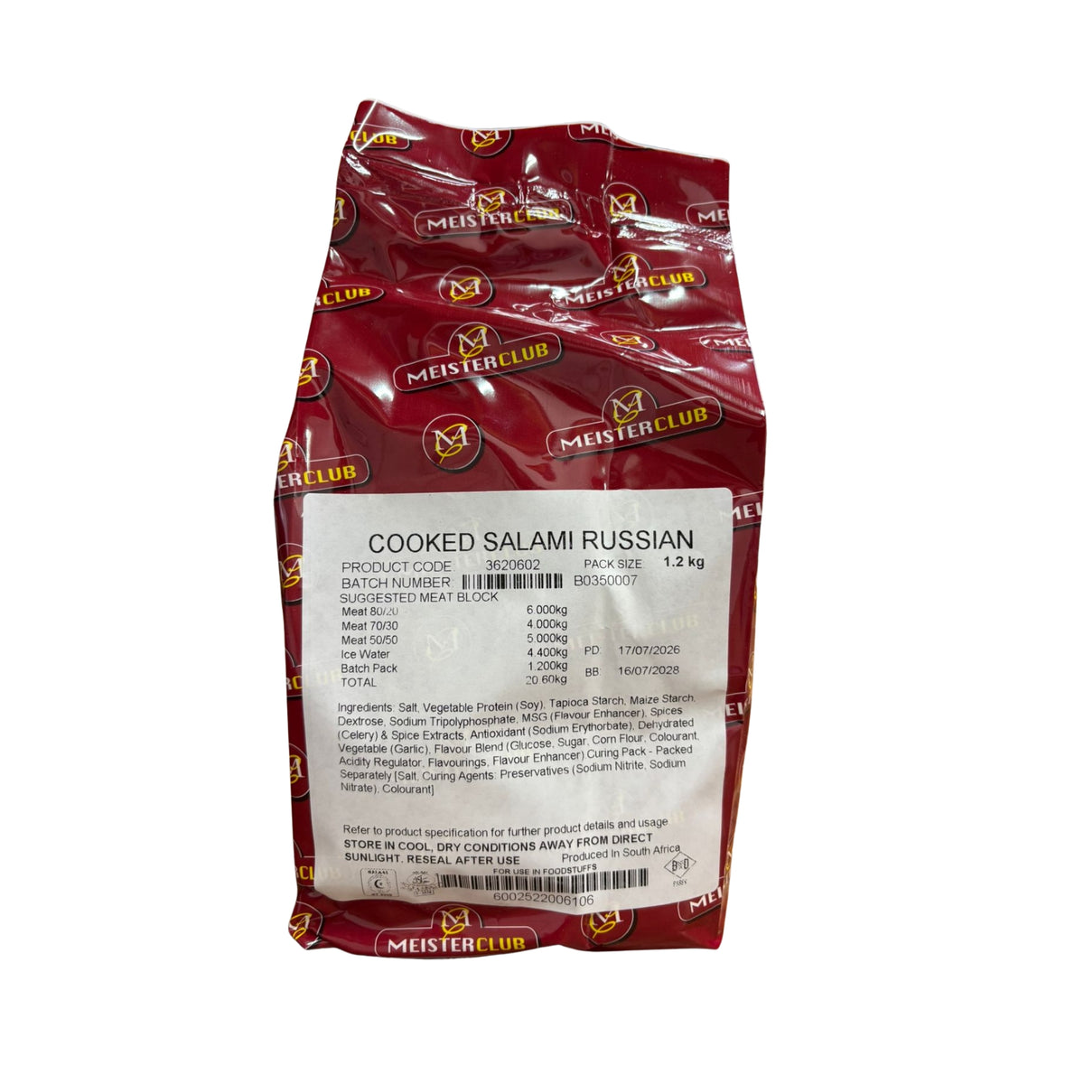 CROWN M/C CKD SALAMI RUSSIAN 1.2KG