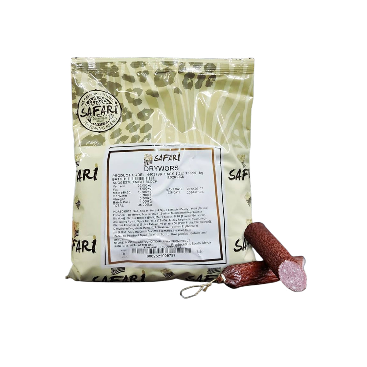 SAFARI DRYWORS SEASONING 1KG