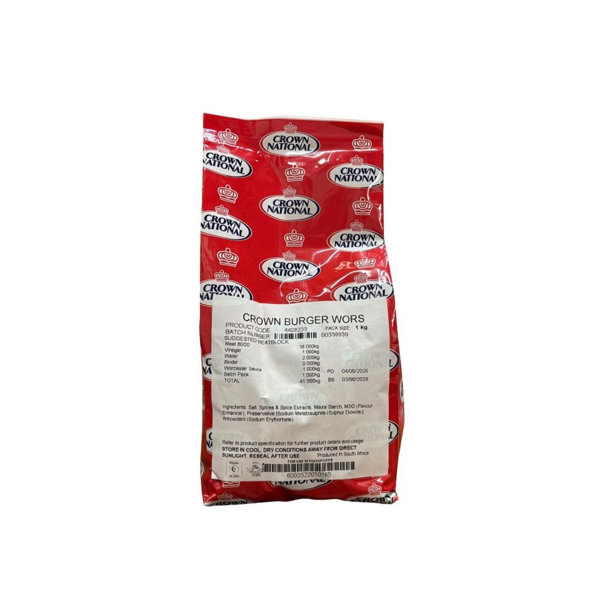 CROWN BURGER WORS BP 1KG