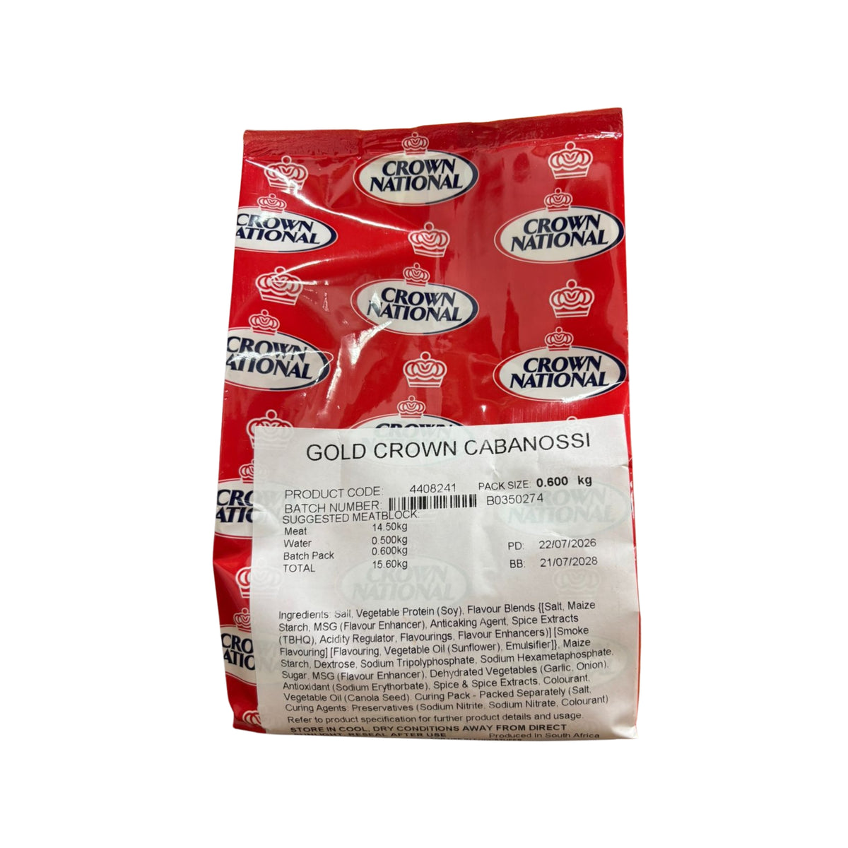 CROWN GOLD CROWN CABANOSSI BP 600G