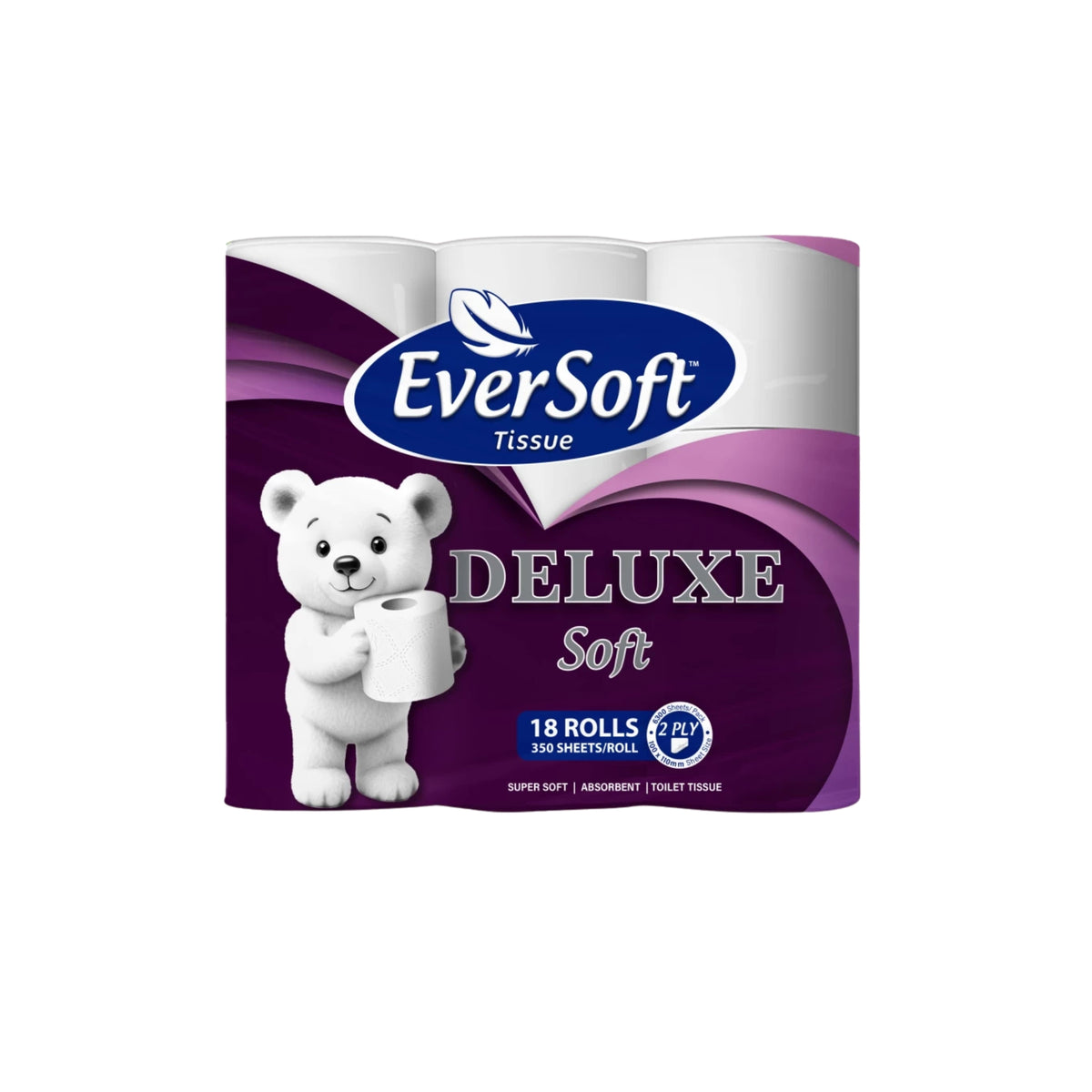 EVERSOFT DELUX 2PLY 350SHT 18S EACH