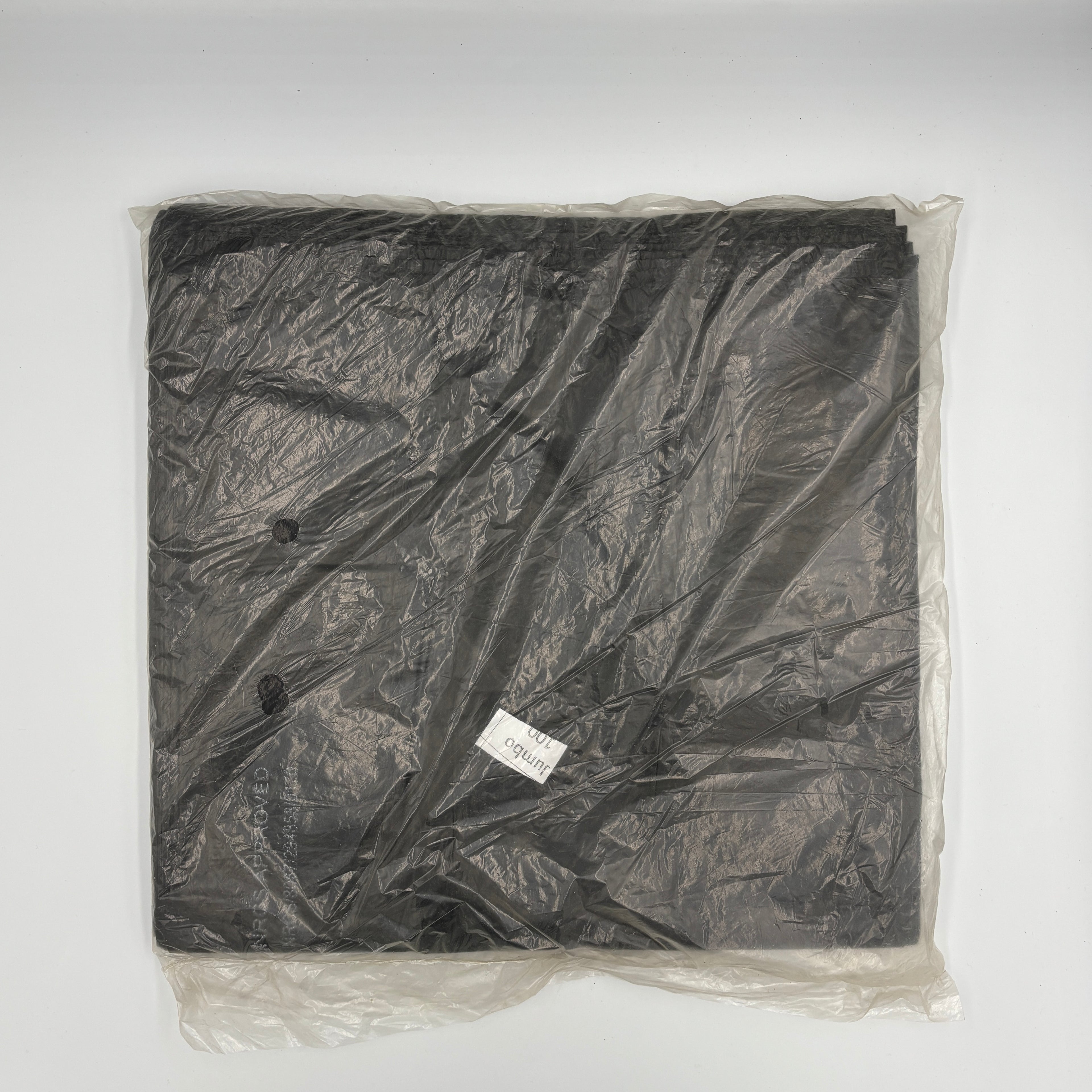 CARRIER BAG BLACK JUMBO 100S