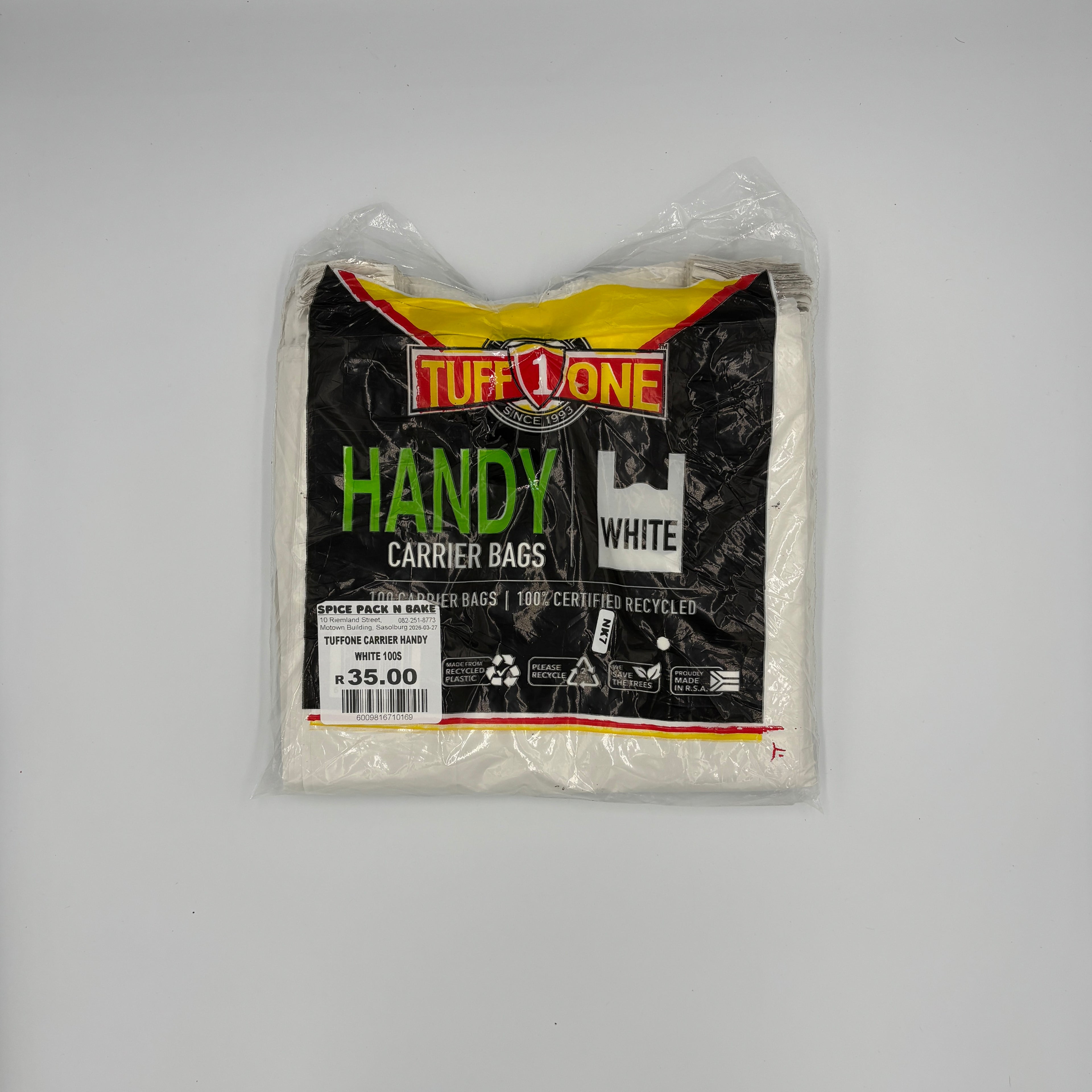 TUFFONE CARRIER HANDY WHITE 100S
