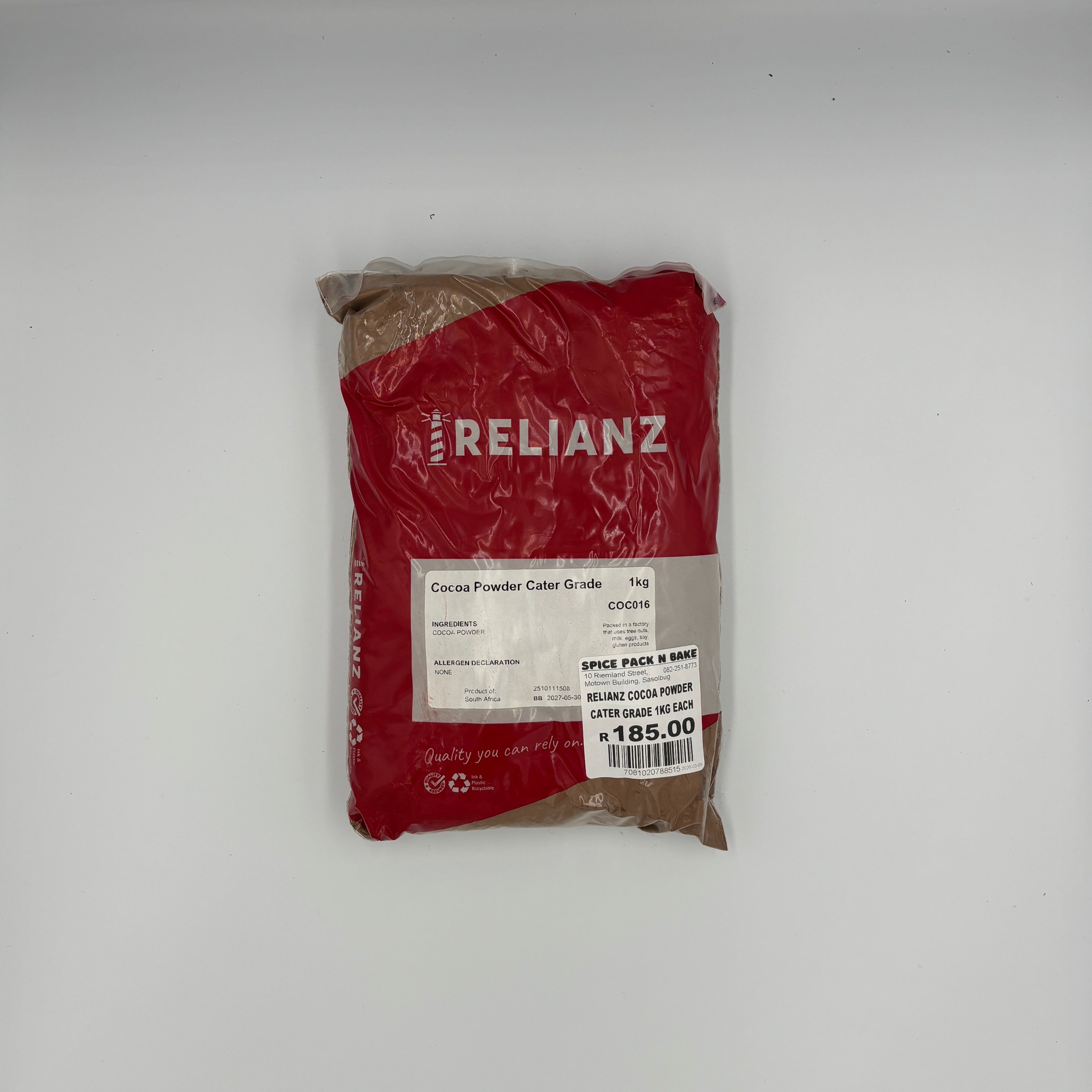 RELIANZ COCOA POWDER CATER GRADE 1KG EACH